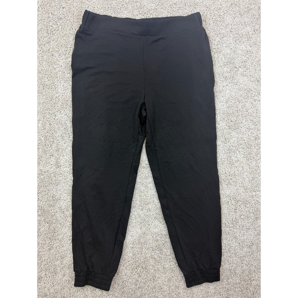 bebe Women's Black Jogger Pants Size XL Pull On Tapered Casual NWT MSRP $69